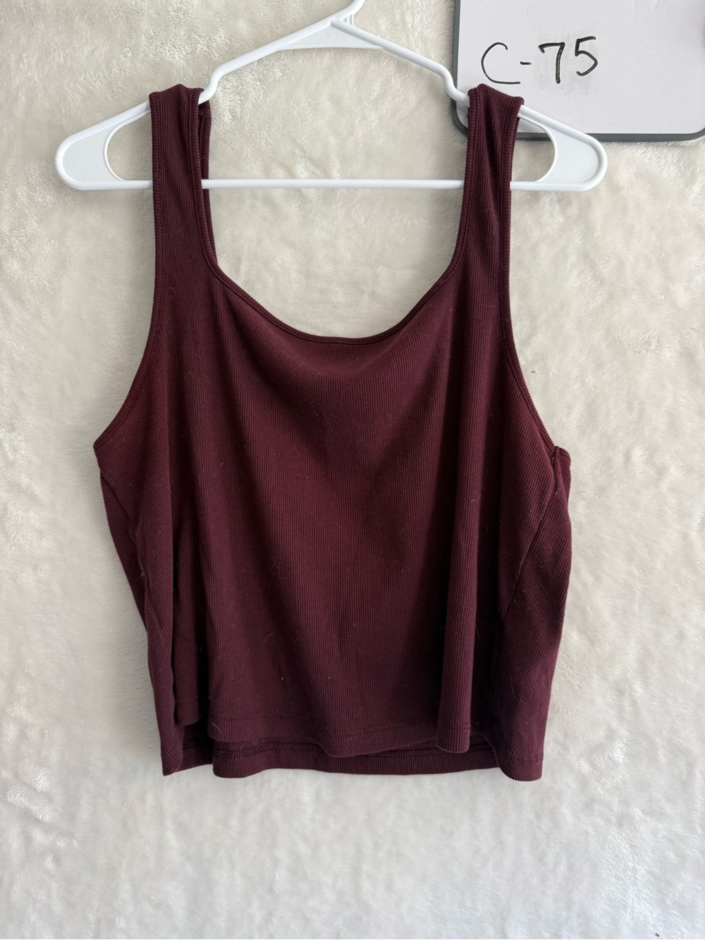 Old Navy Ribbed Tank Top - Burgundy
